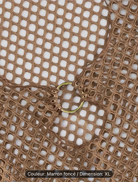 Ensemble Bikini Marron avec Robe