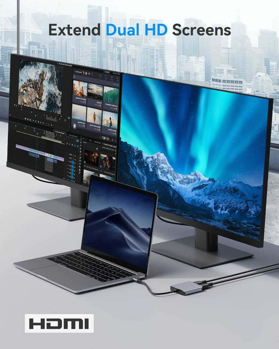 USB TO HDMI DISPLAY SPLITTERS