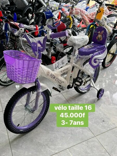Vélo Enfant 16" Violet