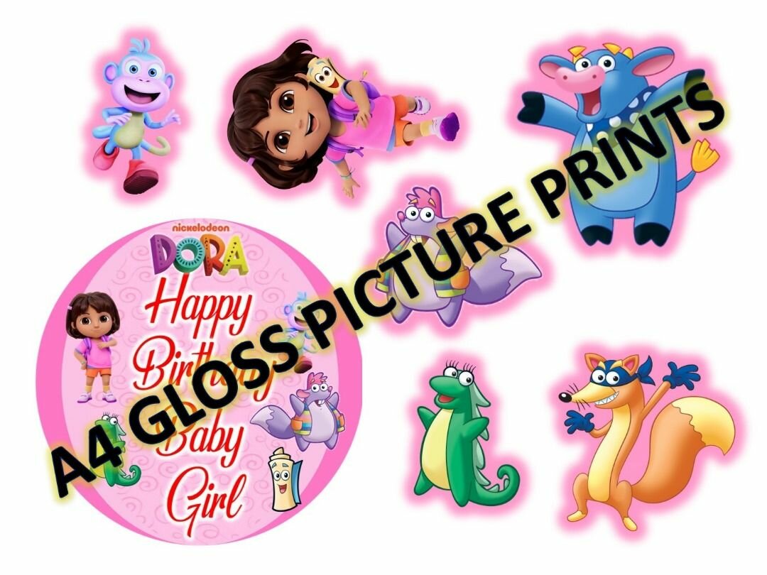 A4 Gloss paper Cake Toppers