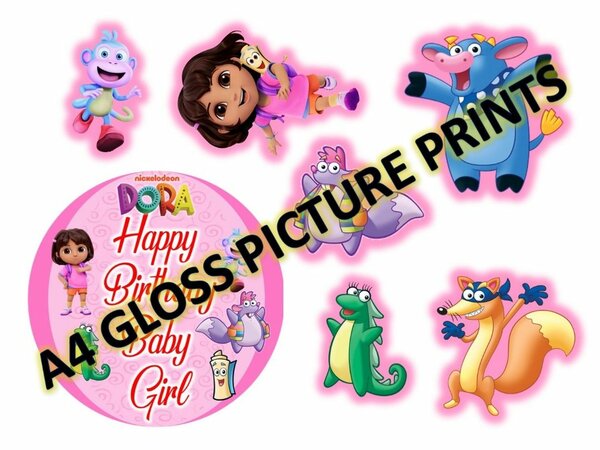 A4 Gloss paper Cake Toppers