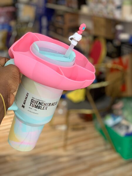 Stanley cup with accessories