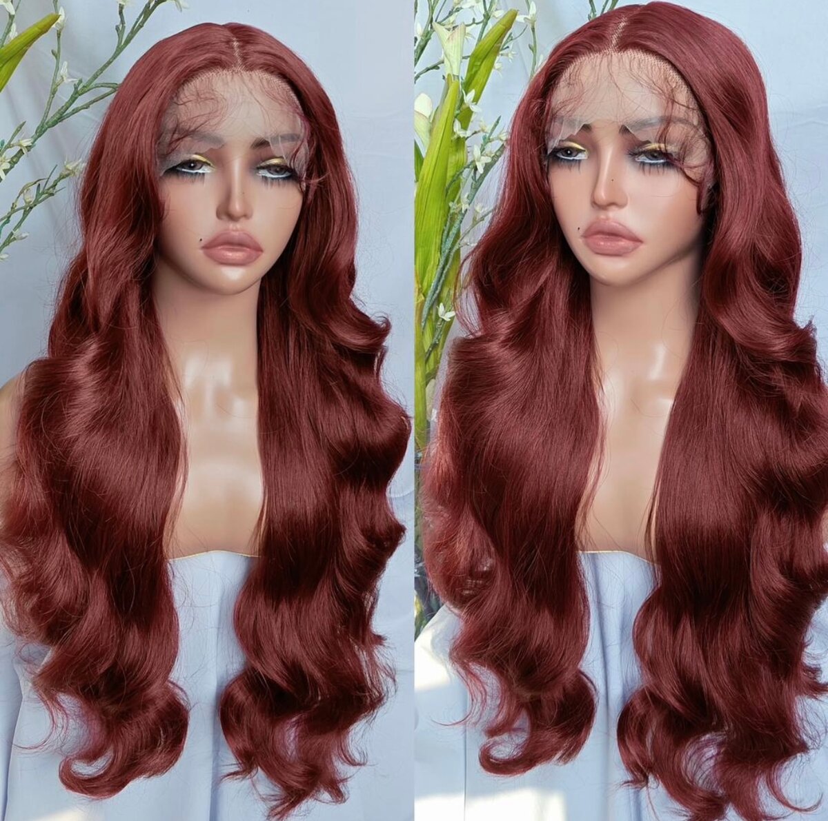 Perruque Ondulée en Dentelle