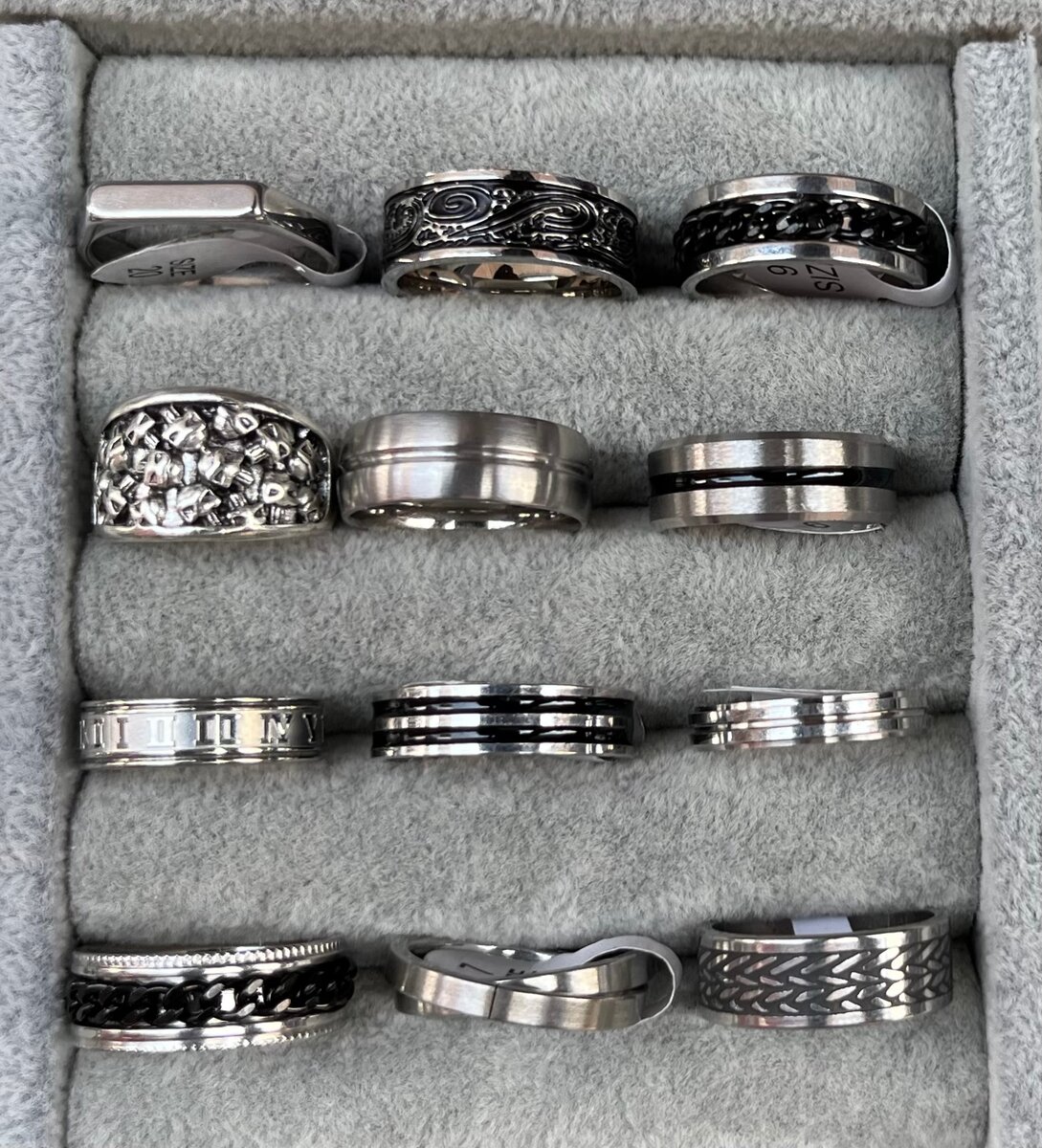 Bagues en acier inoxydable