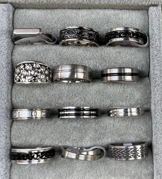 Bagues en acier inoxydable