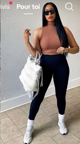 L´ensemble top et collant