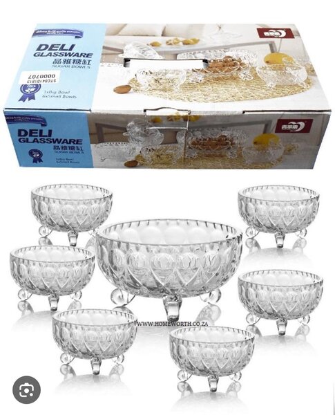 Crystal candy bowl set 7in1