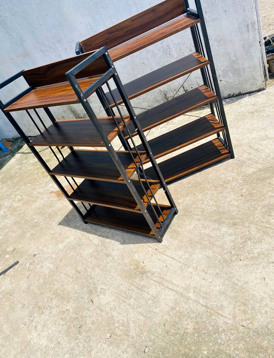 Étagères Industrielles Métal Bois