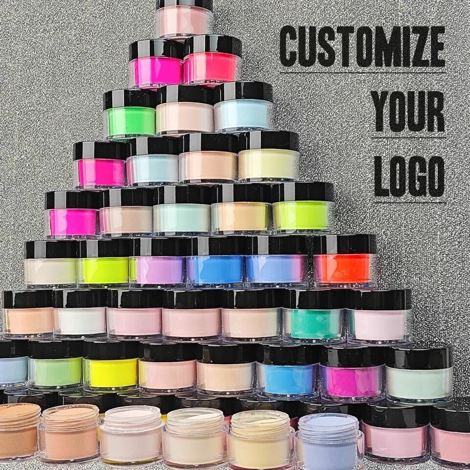 Coloured acrylic powders