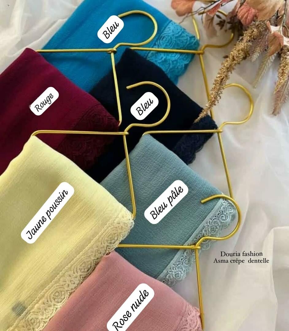 Voile Asma crêpe à dentelle