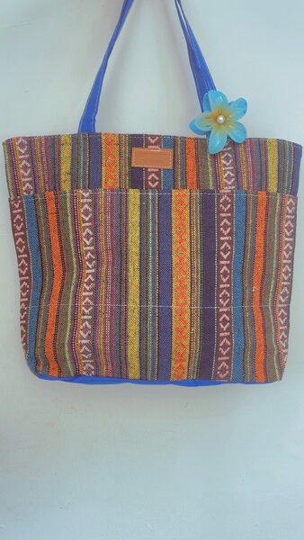 Sac cabas ethnique coloré