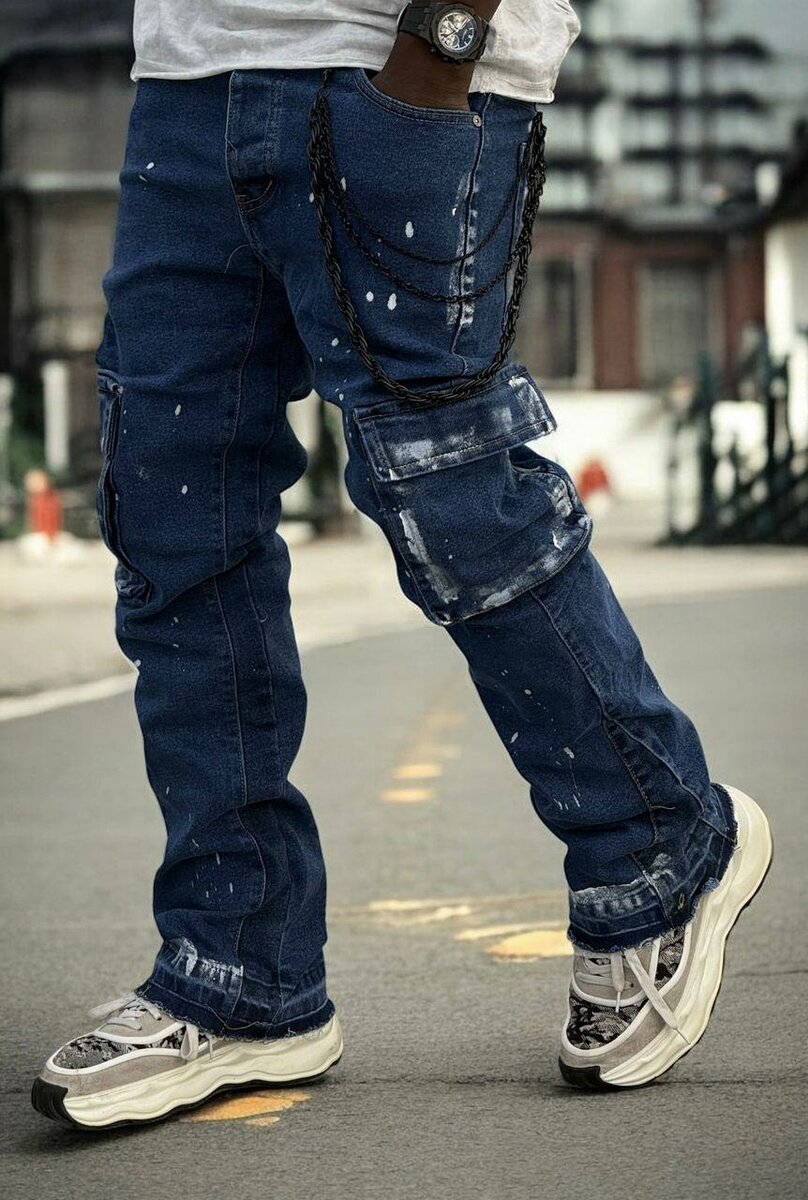 Jeans homme modernes avec motifs