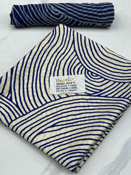 Tissu Satin de Soie 6 Yards