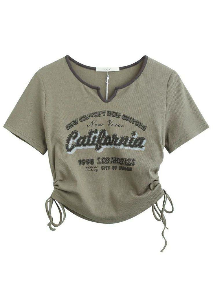 T-shirt femme ajustable Californie