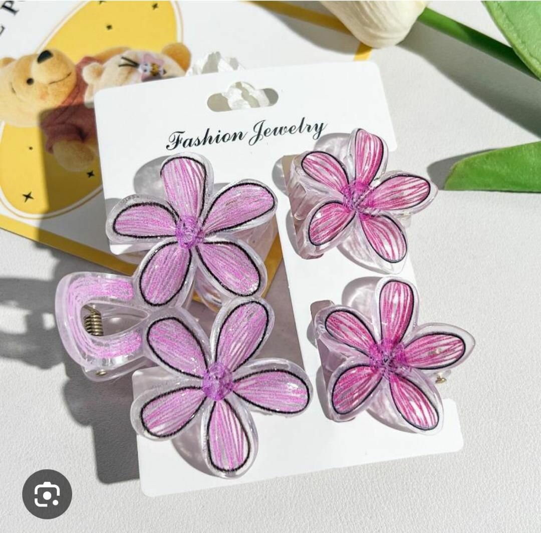 Pinces à cheveux fleuries