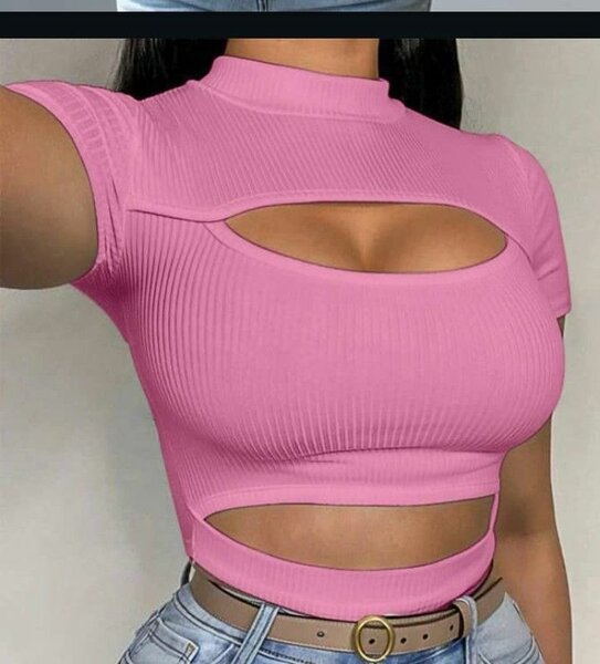 Top court découpé tendance