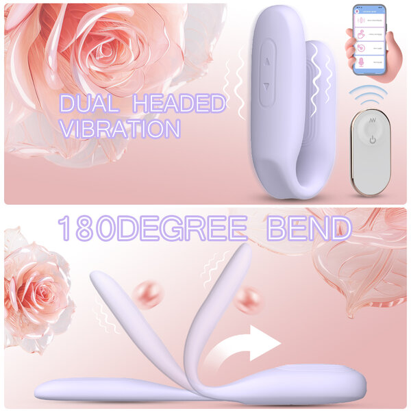 Vibromasseur Double Tête Flexible