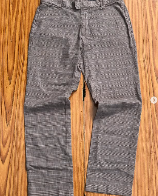 Checked pants