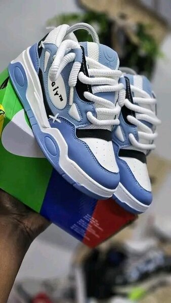 Baskets Bleu et Blanc Unisexes