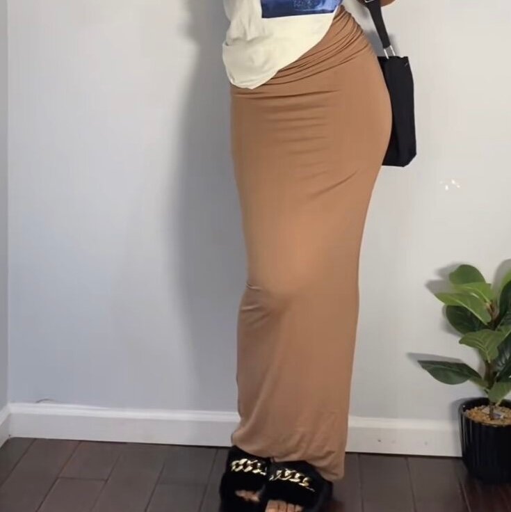 Jupe longue moulante élégante