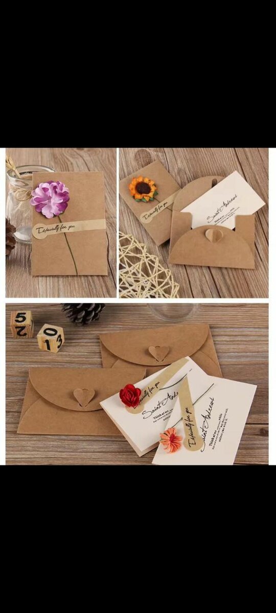 Enveloppes Kaki lot de 25pcs