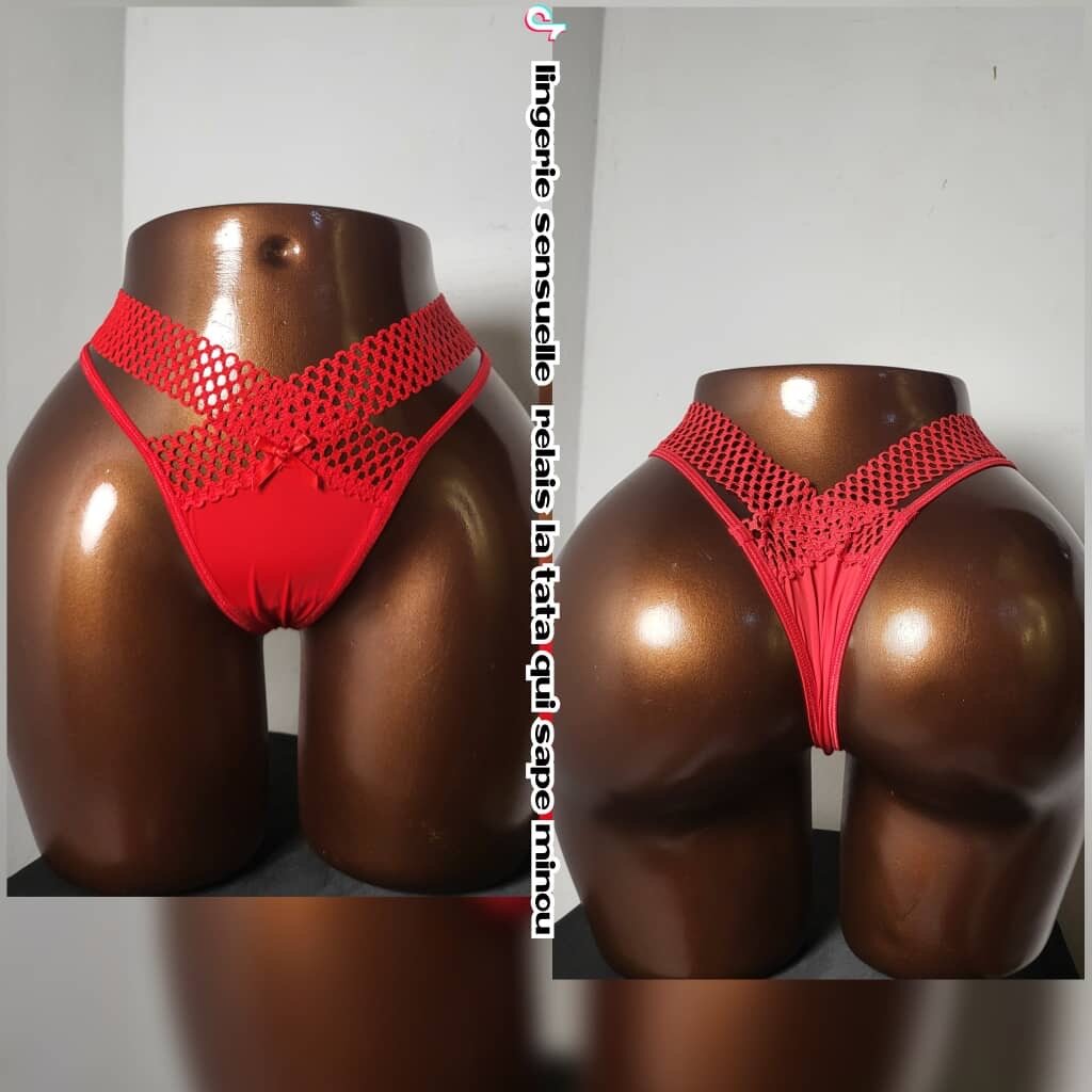 Culotte sensuelle rouge