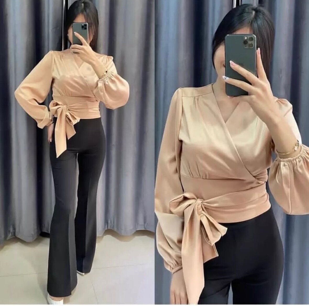 Атласная кофта