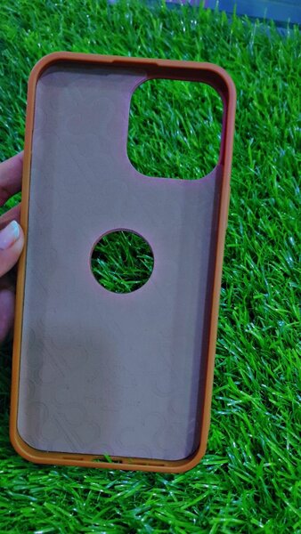 Polo case with logo cut