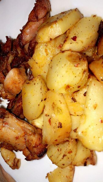 Spaghetti rognon, poulet,