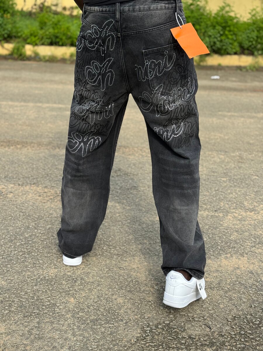 Jeans décontractés graffiti