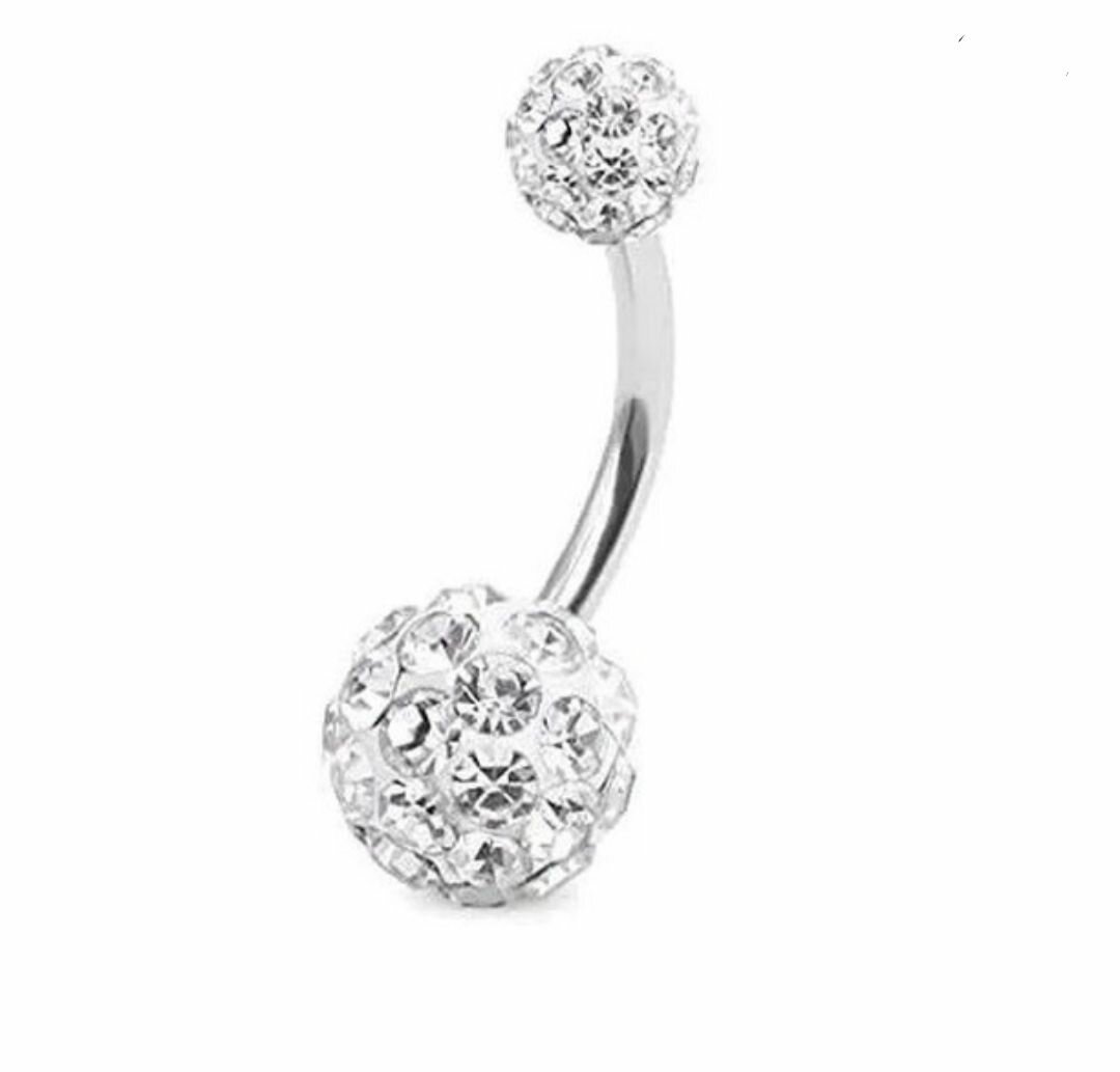 Piercing nombril cristal élégant