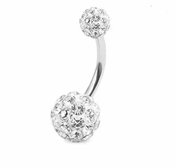 Piercing nombril cristal élégant