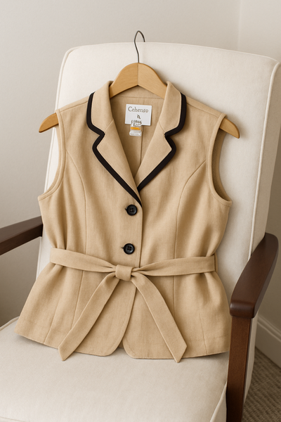 Veste sans manches chic