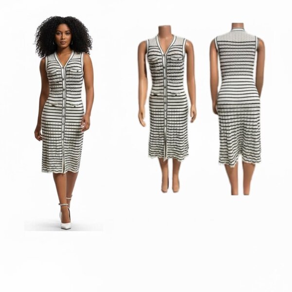 Robe rayée élégante