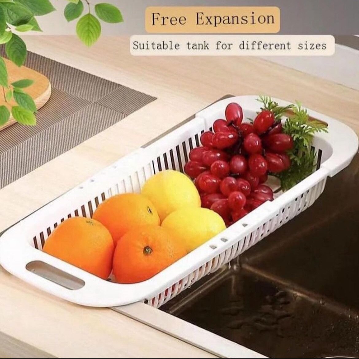 Adjustable sink drainer