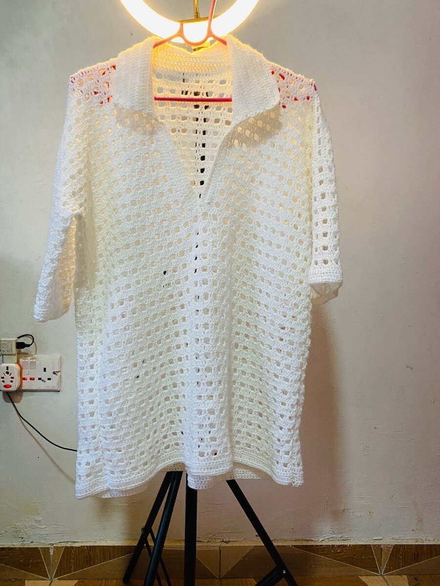 Crochet unisex shirt