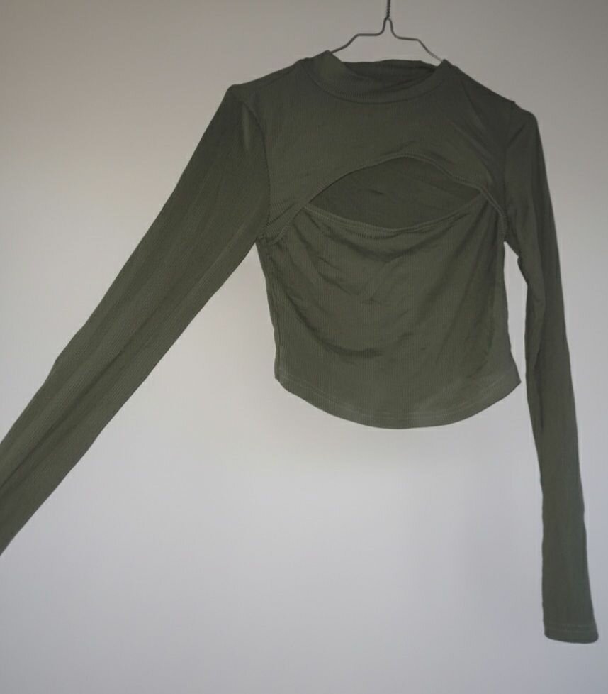 Haut court vert élégant