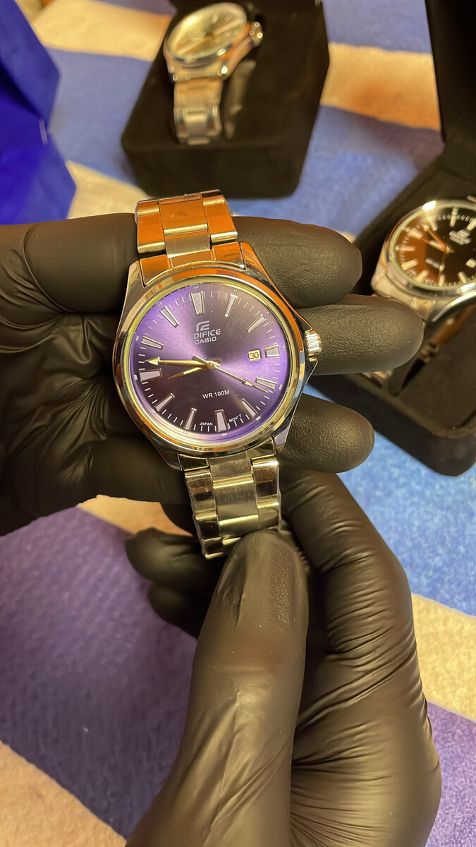 CASIO ÉDIFICE CADRAN BLEU NUIT