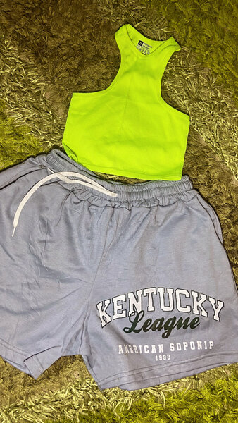 Ensemble sportif femme fluo