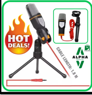 Most Famous  Pro Professional Condenser Microphone for PC Laptop mobile phones Skype Live show + Podcast Studio Recording Broadcasting Music Singing with Tripod Stand For Mobile Phones, Laptops and Computers 