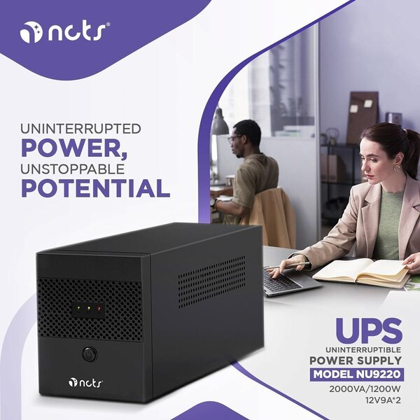 NCTS SMART LINE INTERACTIVE UPS NU7215 1500VA 900 WATT 12V 7