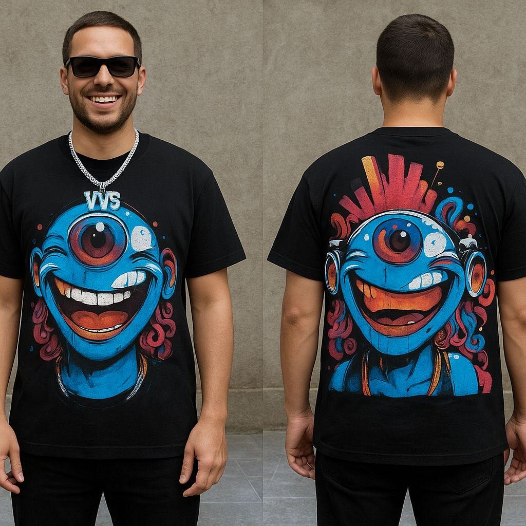 T-shirt imprimée urbaine