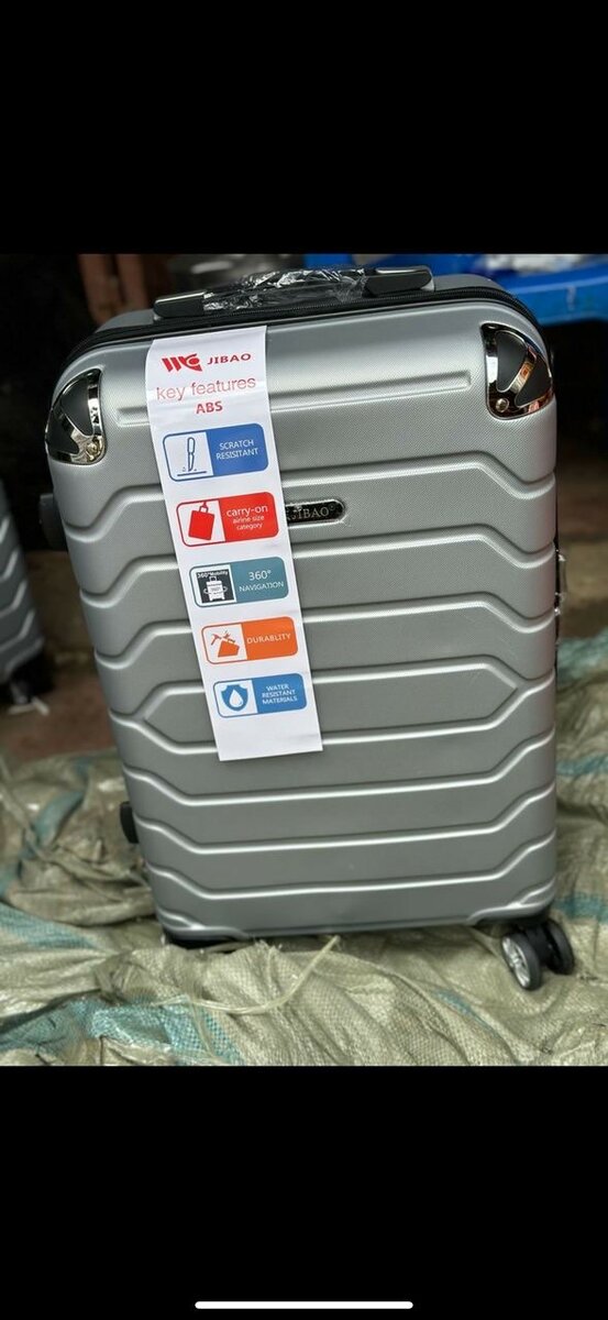 Durable Silver Suitcase