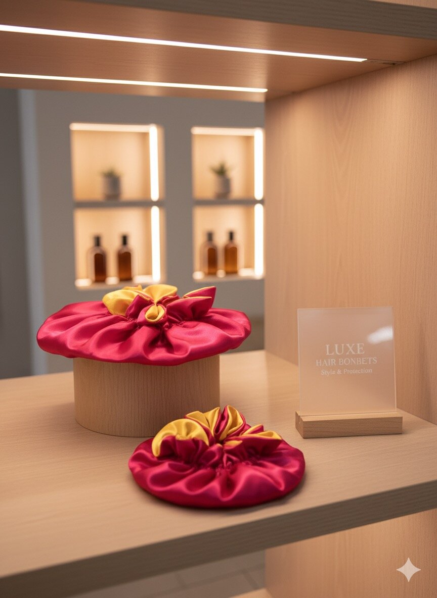 Bonnets en Satin réversible