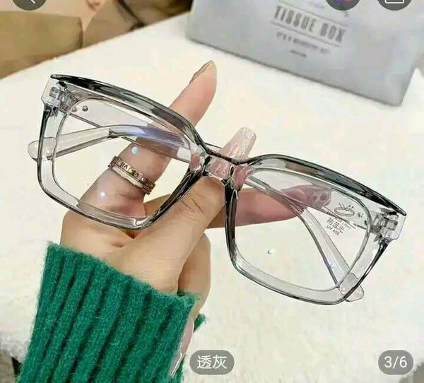 Lunettes carrées transparentes