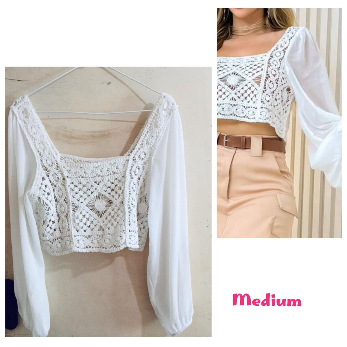 Salaula crop tops and tops