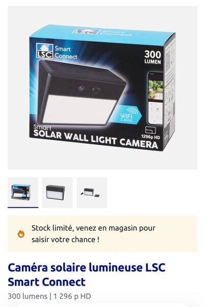 Caméra solaire LSC Wi-Fi
