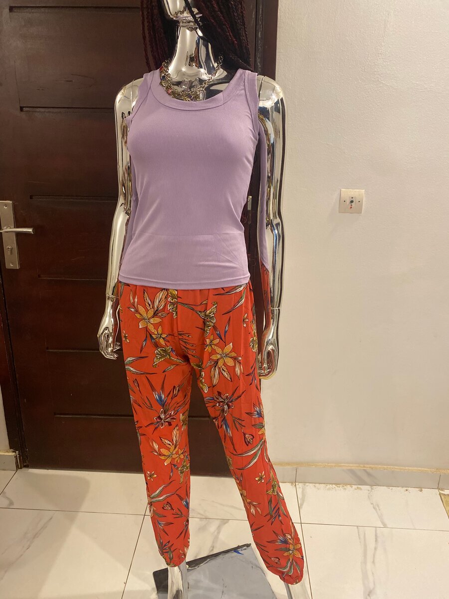 Ensemble Décontracté Floral Femme