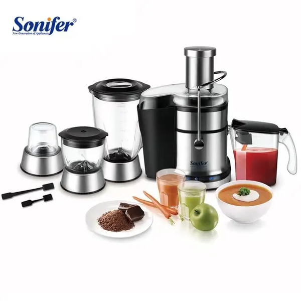 MIXEUR BLENDER ROBOT MULTIFONCTION  4 EN 1,  800W ,5 VITESSE