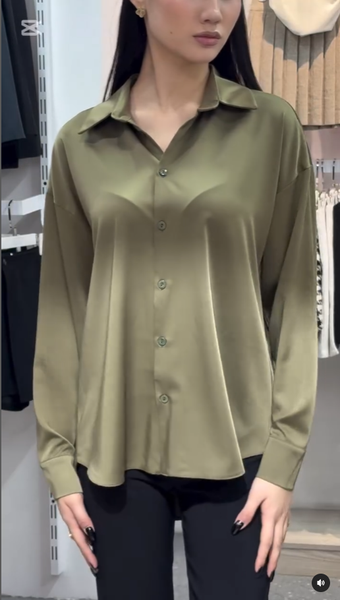 атласная рубашка